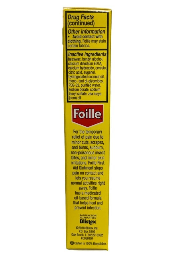 Gamenote Foille Medicated First Aid Ointment 1 oz (Pack of 7) - Image 3
